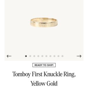 Catbird NYC First Knuckle Ring sz. 3.5